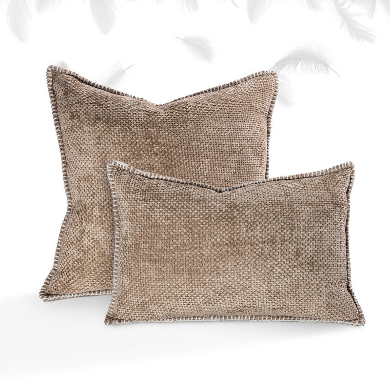 Coussins en chenille Austin Horn Classics, Taupe