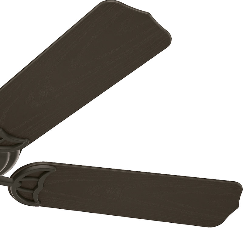 Ventilateur de plafond d'extérieur standard à 5 pales de 52 po avec chaînette Sea Air, Bronze