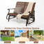 Chaise berçante d'extérieur en métal Wondell