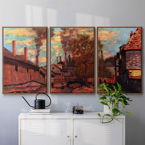 Vault W Artwork Monet Framed On Canvas 3 Pieces Print | Wayfair