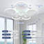 Cashon 63cm 7 - Blade Dimmable LED Ceiling Fan with Remote Control and APP-1038461389