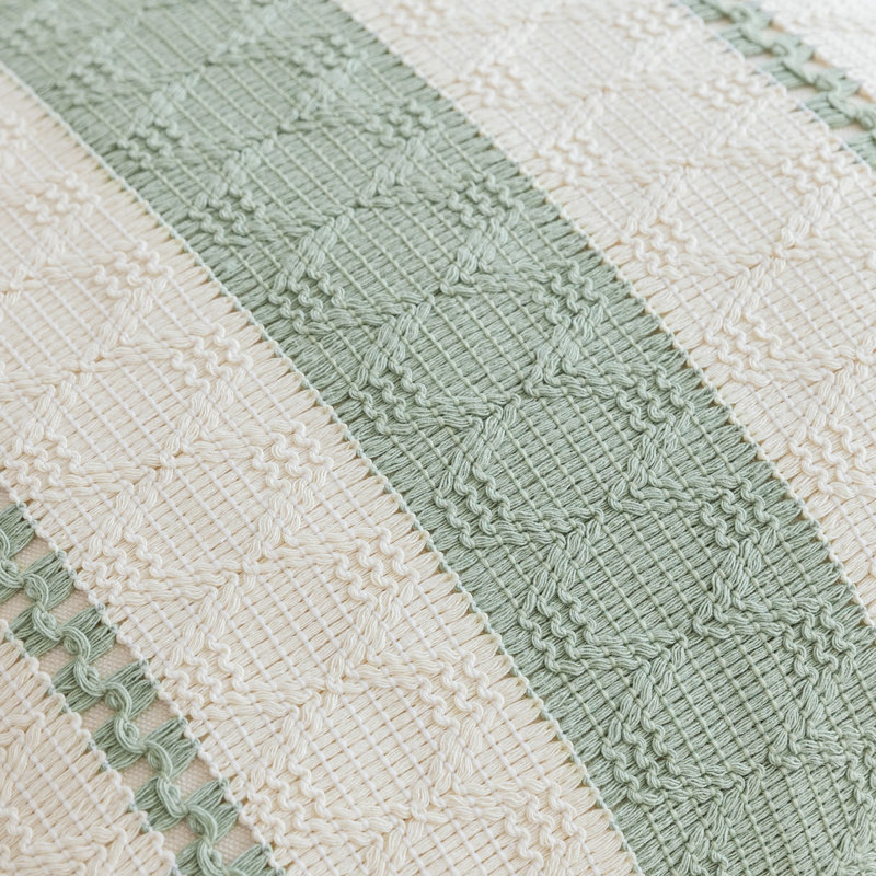 Housse de coussin Barossa, Carré 20 po, Vert sauge