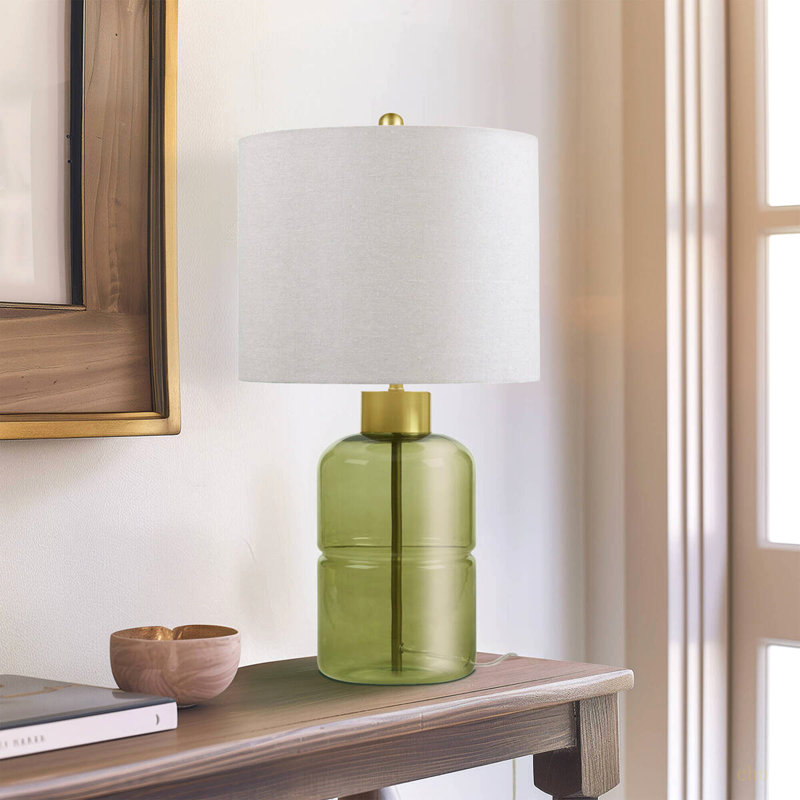 Glass Table Lamp Green See Below