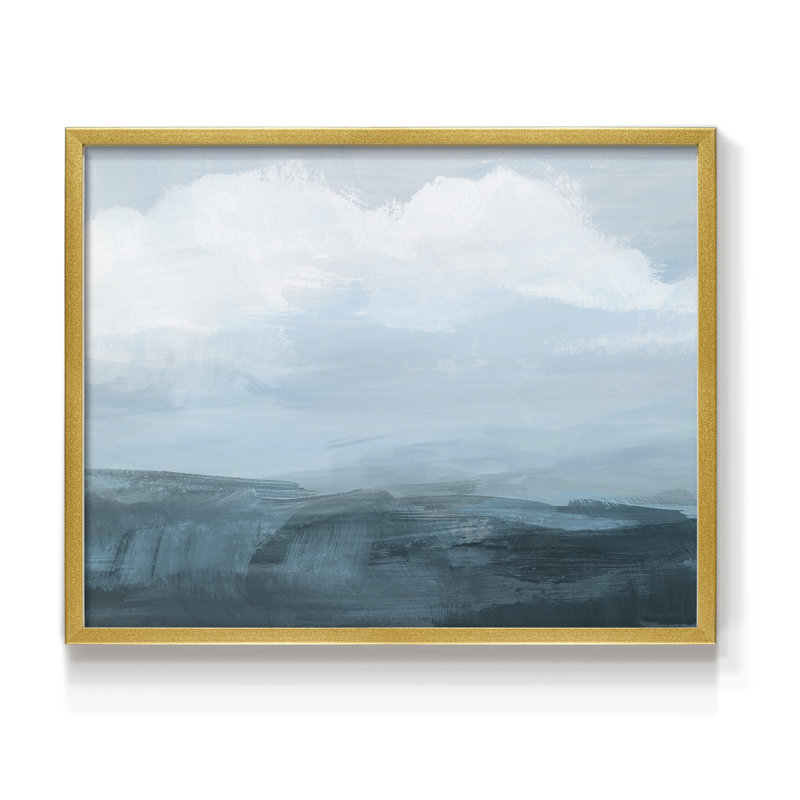 Azure Rising II - reproduction encadrée - réversible, H 8 po x l 10 po