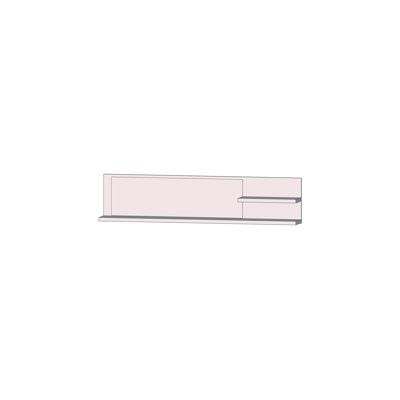 Alek 2 Piece Picture Ledge Wall Shelf