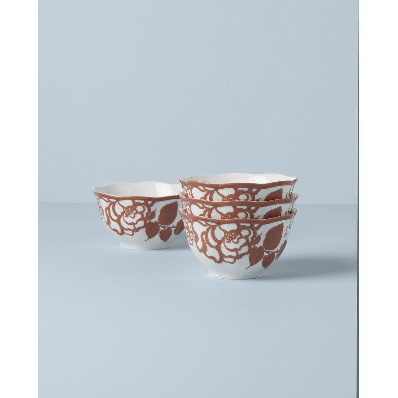 Butterfly Meadow 4 Piece Rice Bowl Set
