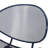 Chair In Navy, Iron Craftsmanship, 34.21 In. High, 24.34 Wide, 25.3 Deep Stylish Navy Iron, 34 Tall, 24.8 25.5 Deep, 23.12 Lb