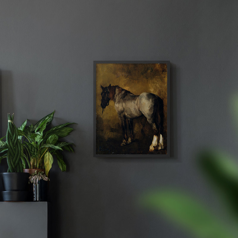 Vintage Animal Print LXVI - impression encadrée, Noir, H 10 po x l 8 po