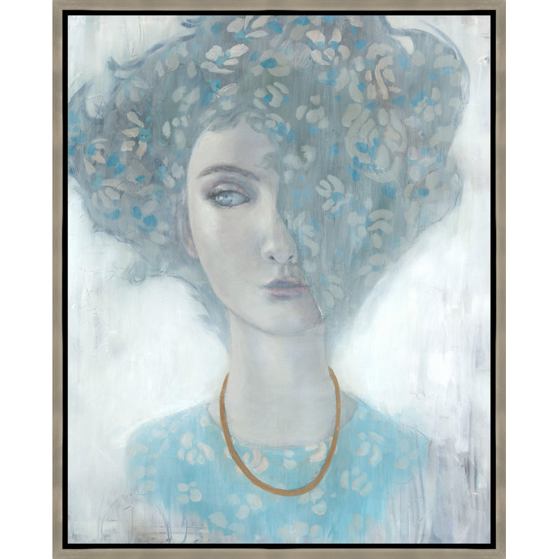 Flower Power II Framed Painting Canvas