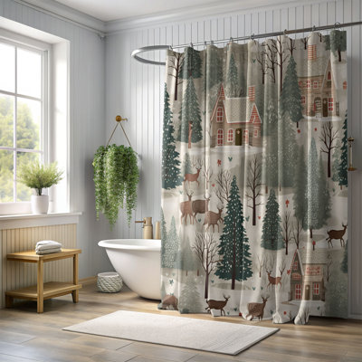 Old Christmas - Premium Shower Curtain