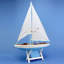 Bateau à voile flottant en bois-11806749-11806744