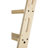 Natural Knotty Pine Wood Sliding Library Step Ladder With Rolling Ladder Hardware-1426495596-1426495599