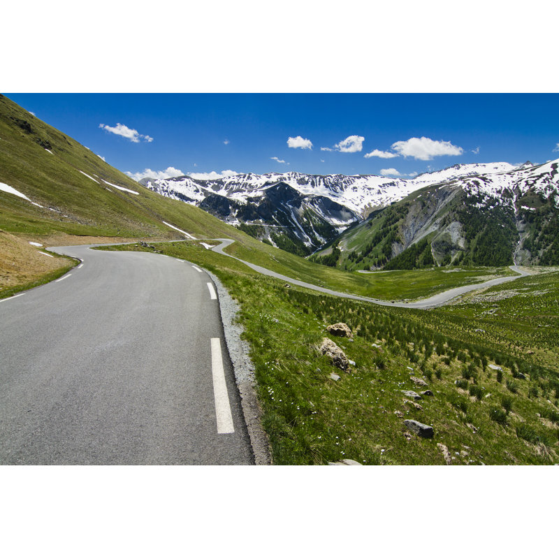 Col de la Bonette - peinture sur toile tendue, L 12 po x H 8 po