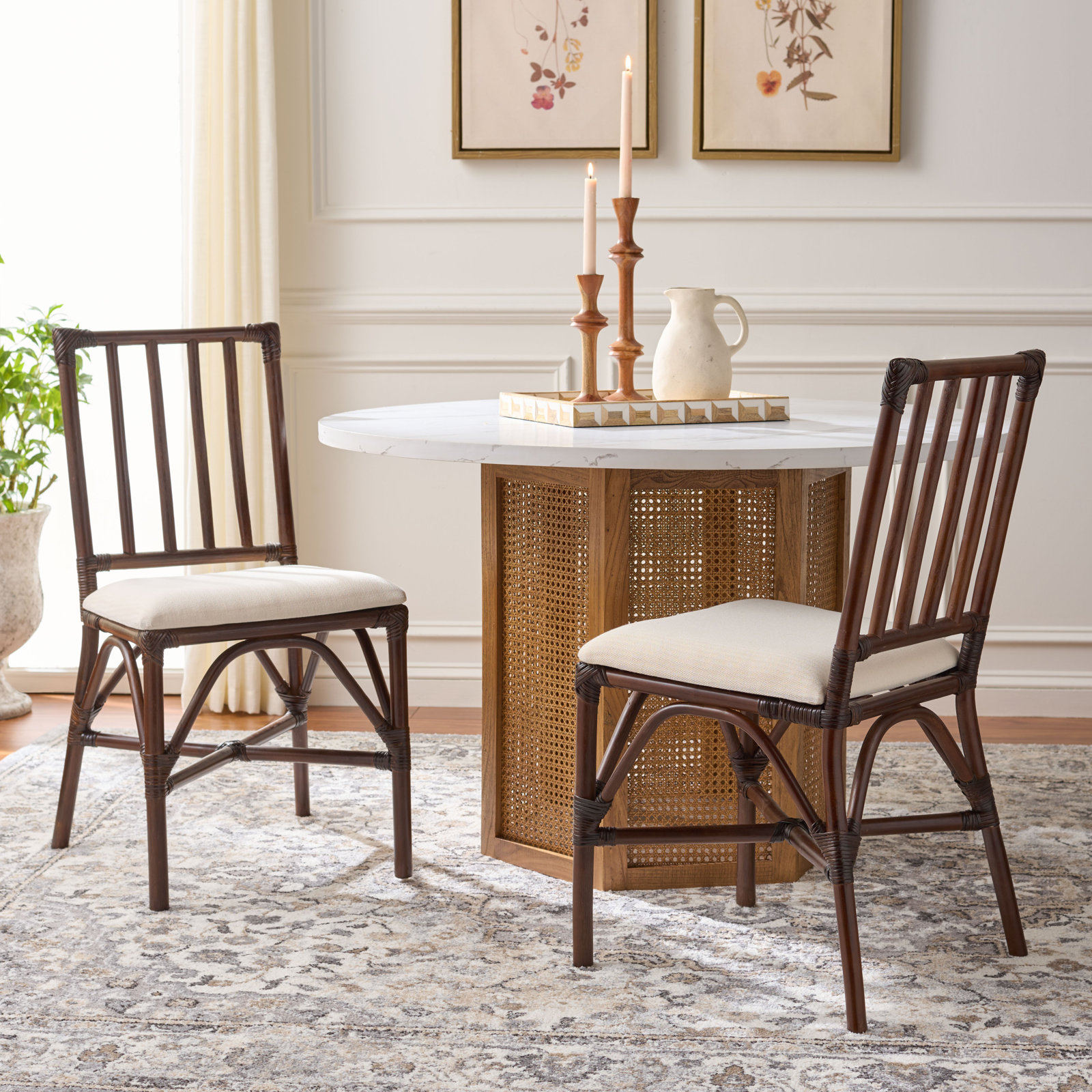 Mylinda Accent Chair with Cushion, Chocolate Brown