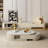  Bilawal 51.1"-64.9" Cream Style Oval Extendable Coffee Table Solid Wood With 4 Drawers, No-Assembly Required