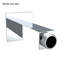 4" Metal Square Shower Arm ,Chrome