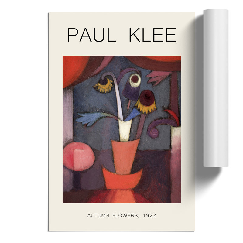 Autumn Flower Print by Paul Klee - Frameless Print, 59cm H x 42cm W x 0.1cm D