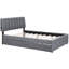 Lit plateforme tapissier Sparkling Grey-451596789-451596791