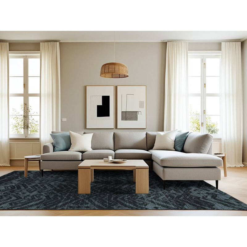 Ackworth Abstract Indoor Rug, Rectangle 8' x 12'