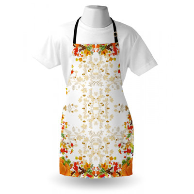 Thanksgiving Floral Bib Apron