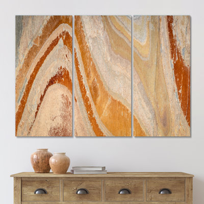 " Colourful Slate Stone " 3 - Pieces Painting Print