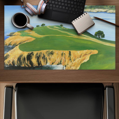 Pebble beach golf links - 14.00"x24.25" Desk mat