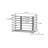 Door Mount Cabinet Organizer Steel Wire Basket with Nickel Powder Coating and Space‑Saving Design-55678909