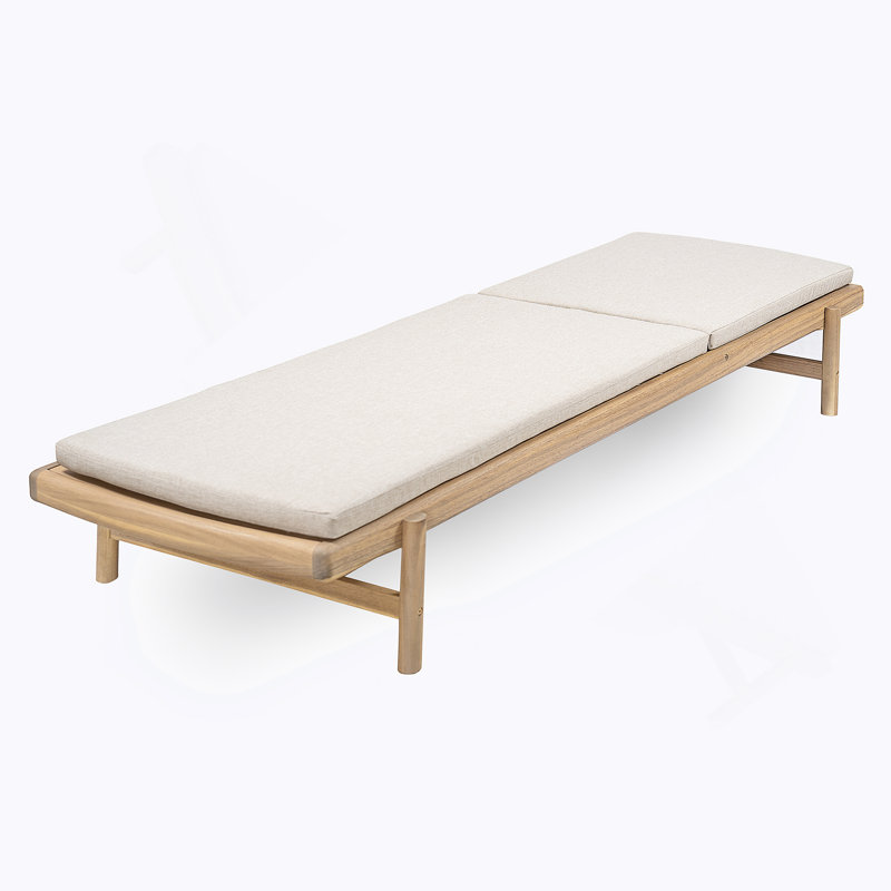 Chaise longue avec coussin Mallacia