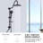 10" Rainfall Shower Head And Handheld With Matte Black Slide Bulb Large Rain Collection