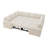 Rundey U-shaped Sleeper Sectional Corduroy Sofa Bed With Storage Space-119112660