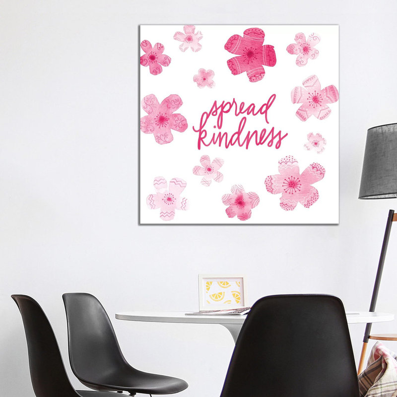 Cascading Blossoms Kindness Peace I by Noonday Design - Wrapped Canvas Gallery-Wrapped Canvas Giclée