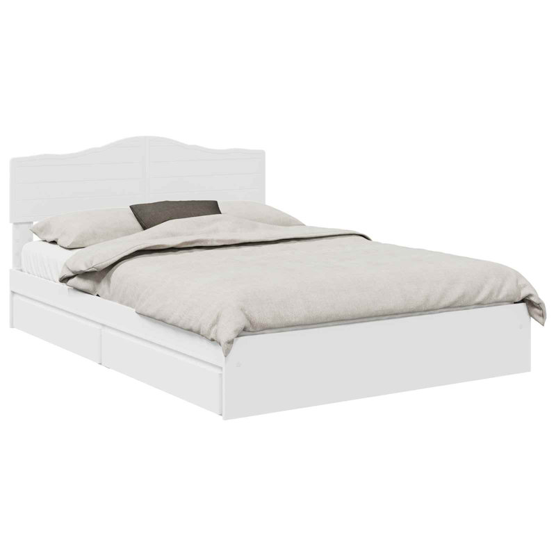 Bed, European Double (140 x 200 cm), White