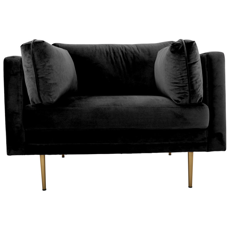 Caden Upholstered Armchair, Black