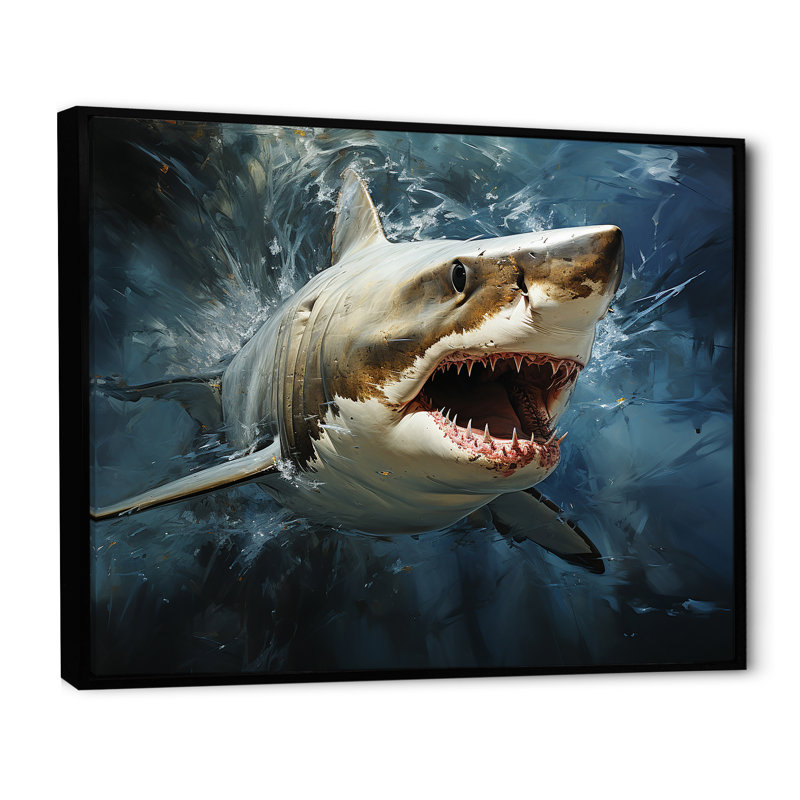 Sark Mako Momentum sur impression sur toile, Cadre flottant noir, H 30 po x l 40 po x P 1,5 po