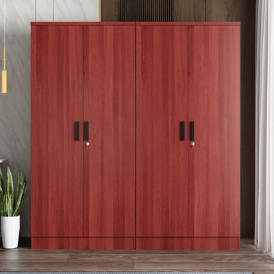 Double Wardrobe With 4 Slim Door!