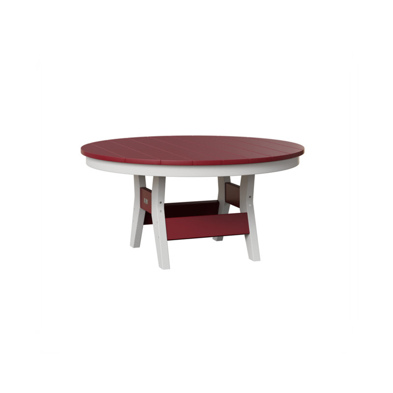 Harbor Outdoor Table, 17.25" H x 38" W x 38" D, Scarlet Red
