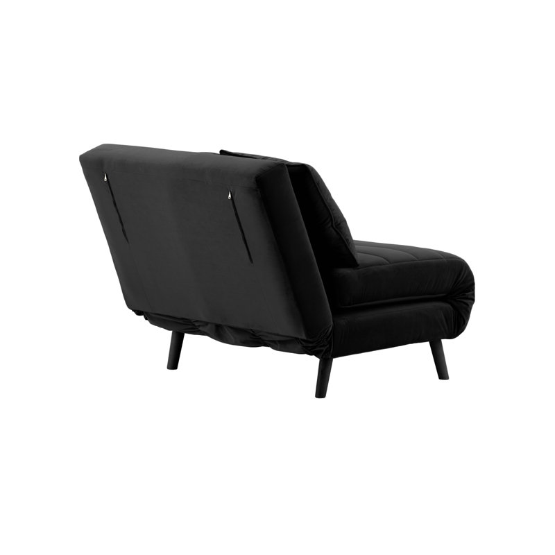 Rolen 2 Seater Sleeper, Black, Black