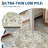 Vintage Floral Rug Washable Rug for Living Room, Retro Oriental Carpet, Soft Low Pile Non Shedding Floor Covering, Foldable Thin Non Shedding Indoor Mat for Bedrooms, Nurseries-1366981471