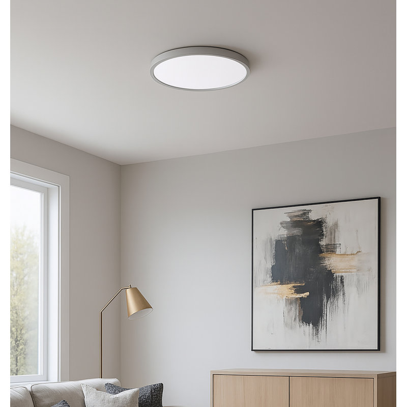 Edge - Round - 16'' LED Flush Mount - White, 40 W, White
