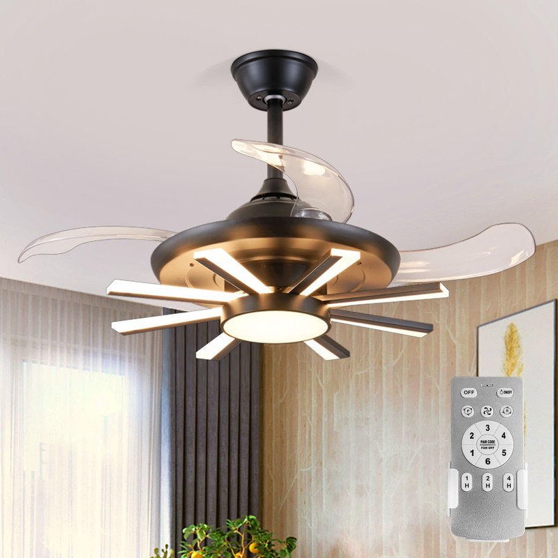 Ventilateur de plafond Arleth avec lumières DEL, 42.51"