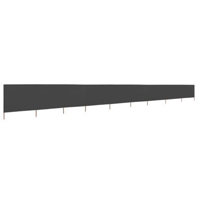 Vallee Symple Stuff Black Fabric Side Wall for Gazebo
