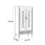 Armoire 2 portes avec tringle et deux tiroirs