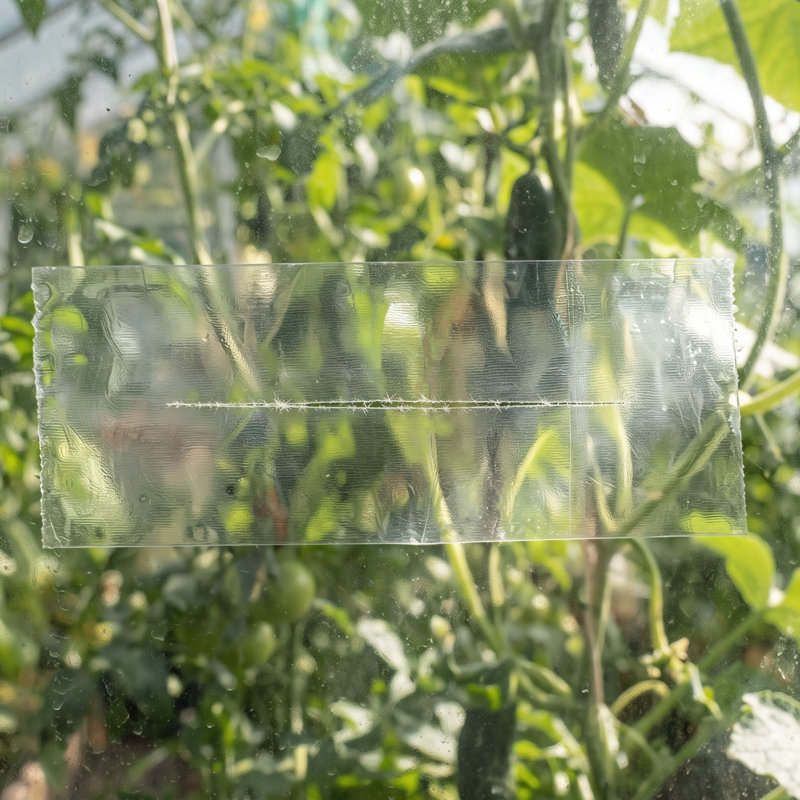 Ruban de réparation en polyéthylène transparent 6 po x 108 pi 6,3 mil pour serre et scellage de joints de tente