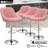 Calvyn Adjustable PU Leather Bar Stool Swivelling Counter Stool With Backrest Footrest-1230355135