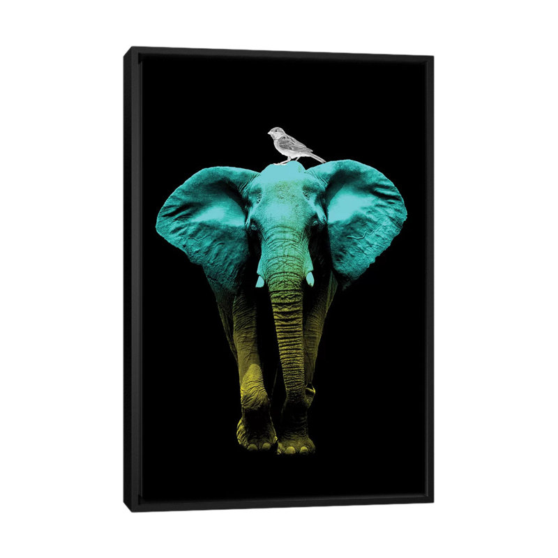 Friends for Life Fluoro 1 Piece Wall Art on Canvas, 66.04 cm H x 45.72 cm W, Black Framed