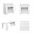 Modern Extendable Dining Table With Storage For 4-6 People, Space-Saving Dining Table-380460849