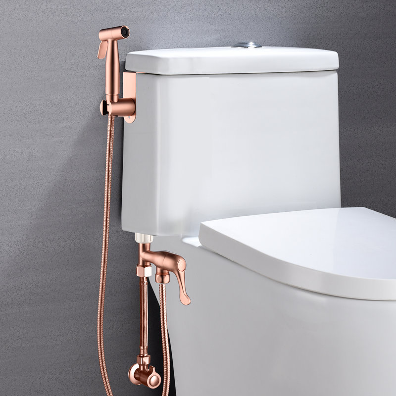 Robinet de bidet portatif inclus, Or rose