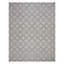 Tapis intérieur / extérieur en polypropylène tissé à plat et à carreaux ivoire Solterra Zilah-114547388
