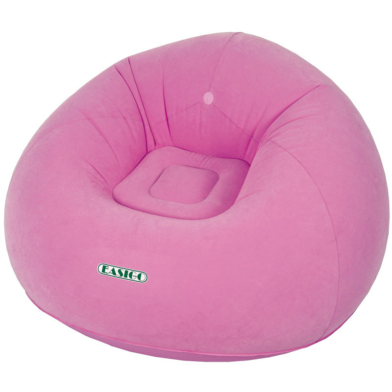 Canapé gonflable simple 41 "rond" Easigo "41", Flamant rose