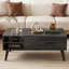 Table basse à plateau relevable avec rangement Eoghan, tables basses modernes avec tablette réglable, table basse carrée en bois de salon-2123412007